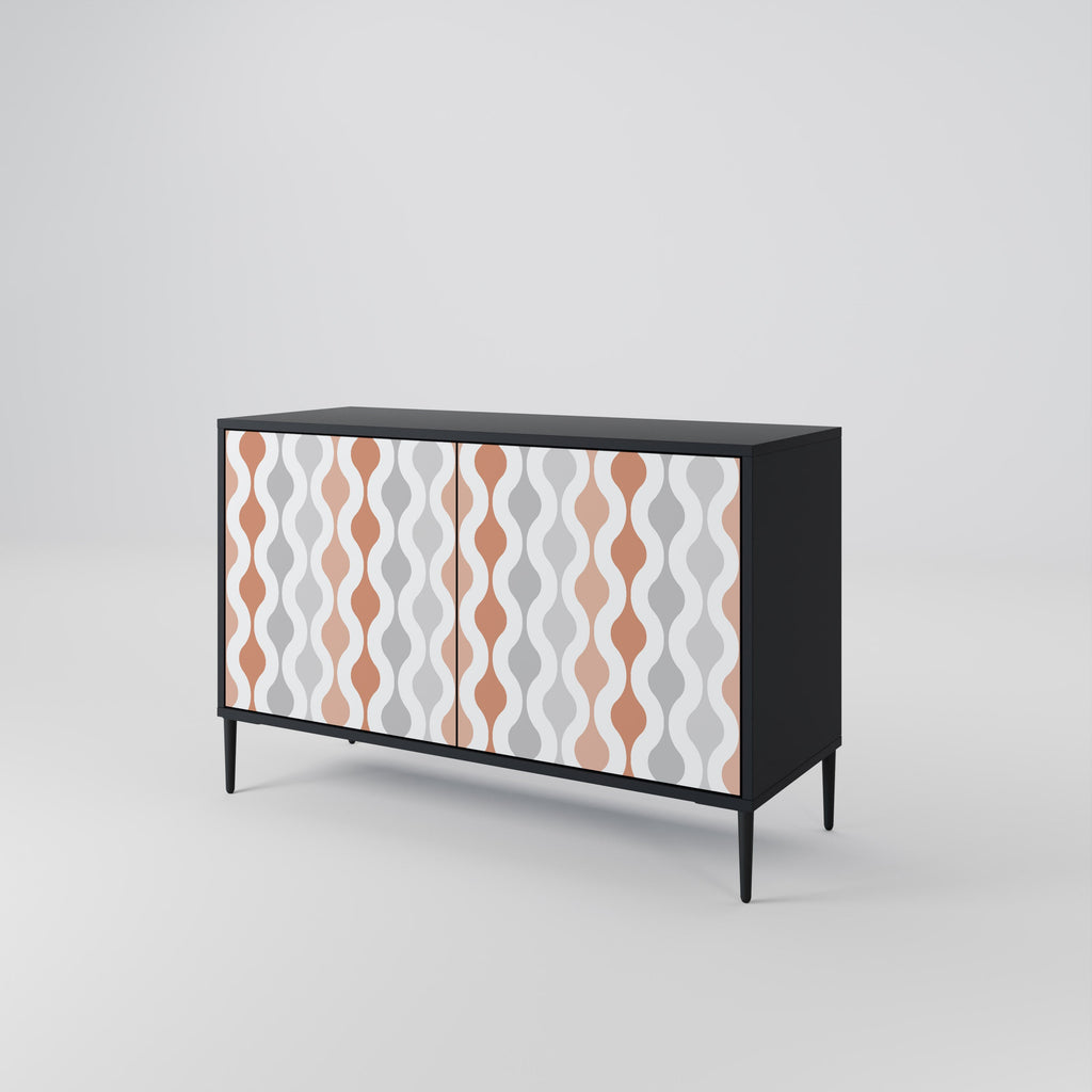 HAZY NOSTALGIA Sideboard mit 2 Türen in Schwarz