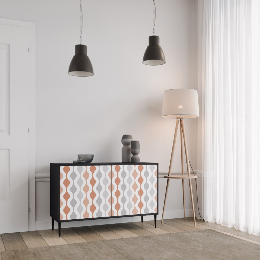 HAZY NOSTALGIA Sideboard mit 2 Türen in Schwarz