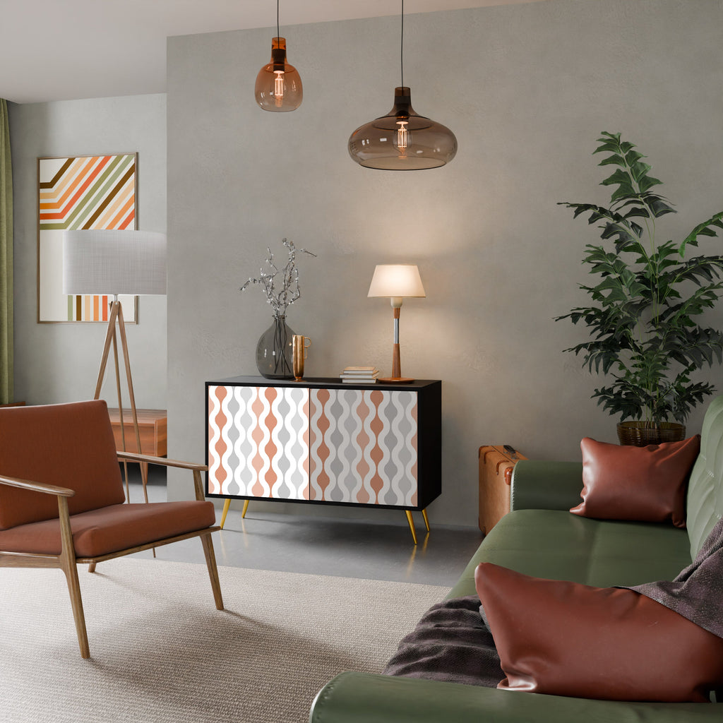 HAZY NOSTALGIA Sideboard mit 2 Türen in Schwarz