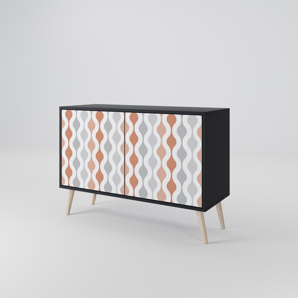 HAZY NOSTALGIA Sideboard mit 2 Türen in Schwarz