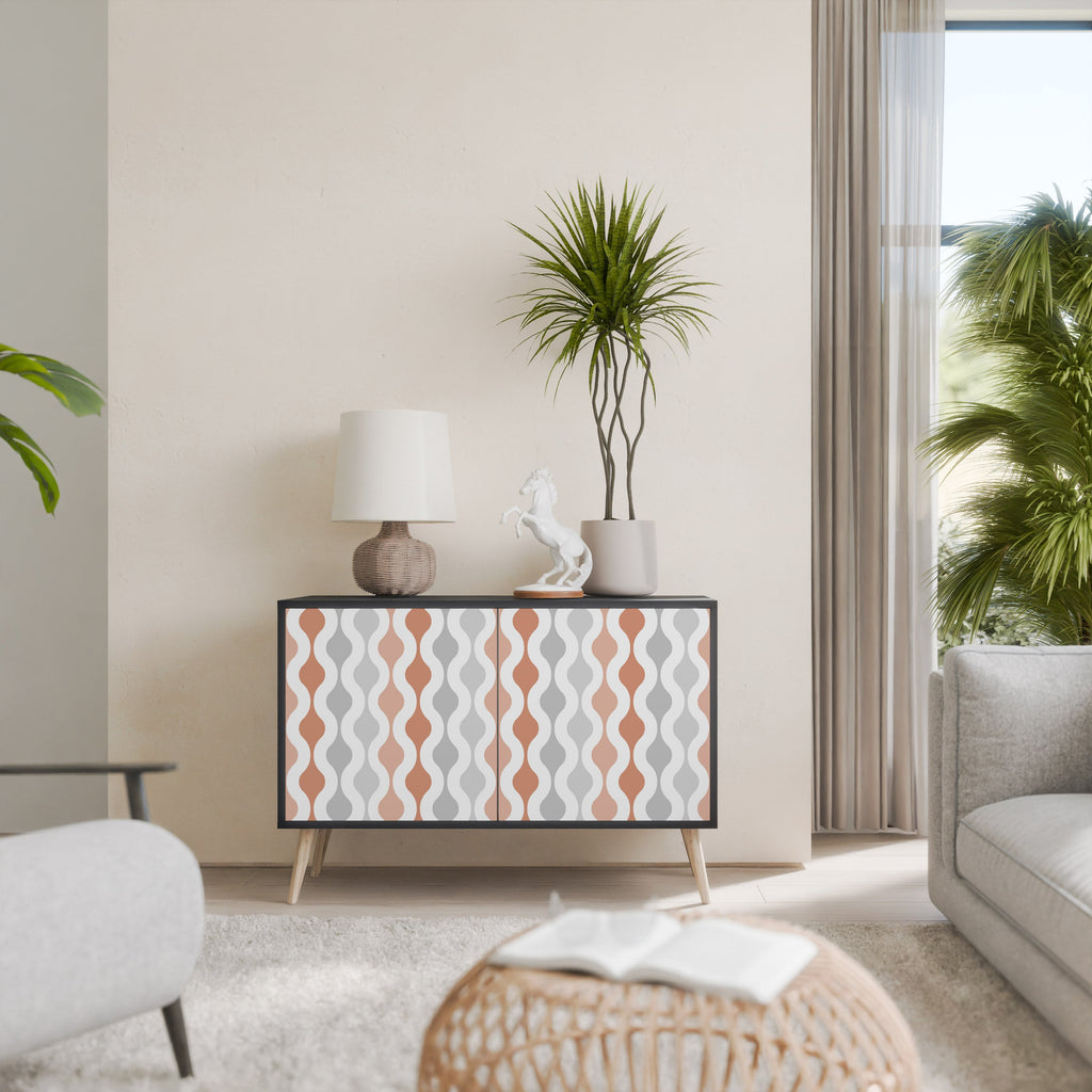 HAZY NOSTALGIA Sideboard mit 2 Türen in Schwarz