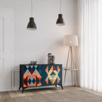 CRACKED ILLUSION 2-Door Sideboard in Black Finish