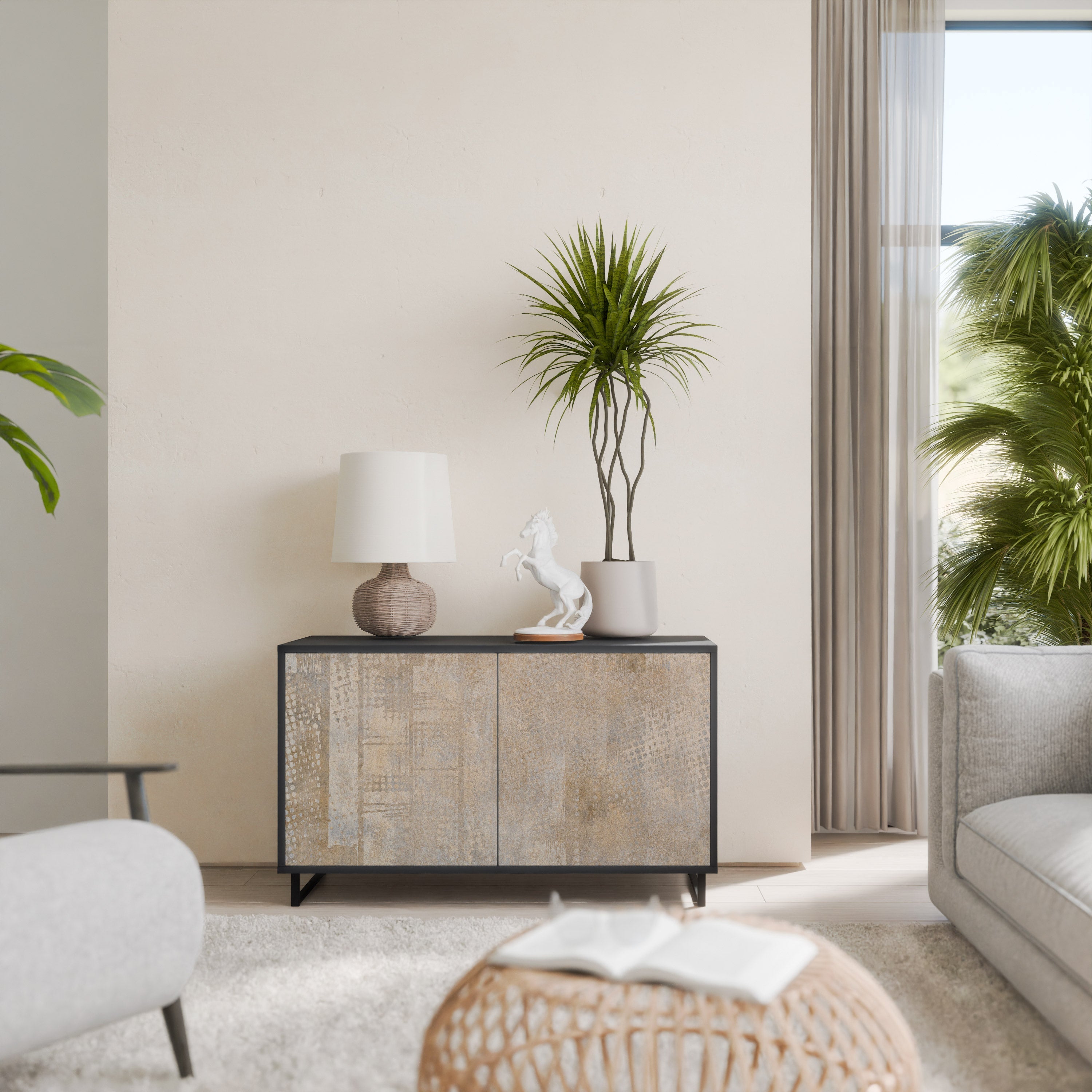 SCREEN ERROR 2-Door Sideboard in Black Finish