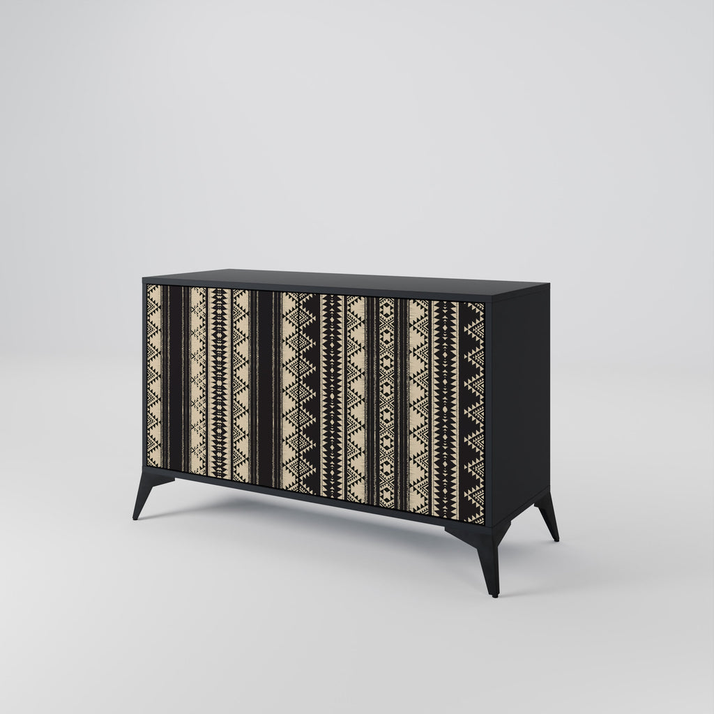 AZTEC 2-Door Sideboard in Black Finish