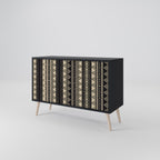 AZTEC 2-Door Sideboard in Black Finish
