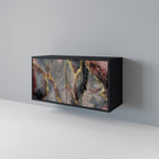 GOLDEN TIDES Sideboard mit 2 Türen in Schwarz