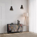 GOLDEN TIDES Sideboard mit 2 Türen in Schwarz
