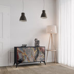 GOLDEN TIDES Sideboard mit 2 Türen in Schwarz