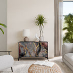 GOLDEN TIDES Sideboard mit 2 Türen in Schwarz