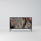 GOLDEN TIDES Sideboard mit 2 Türen in Schwarz