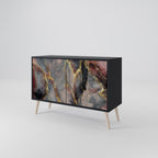 GOLDEN TIDES Sideboard mit 2 Türen in Schwarz