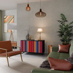 ETHNIC MEXICAN Sideboard mit 2 Türen in Schwarz