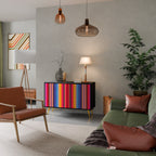 ETHNIC MEXICAN Sideboard mit 2 Türen in Schwarz