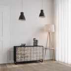 SLIGHTLY BLURRED 2-Door Sideboard in Black Finish