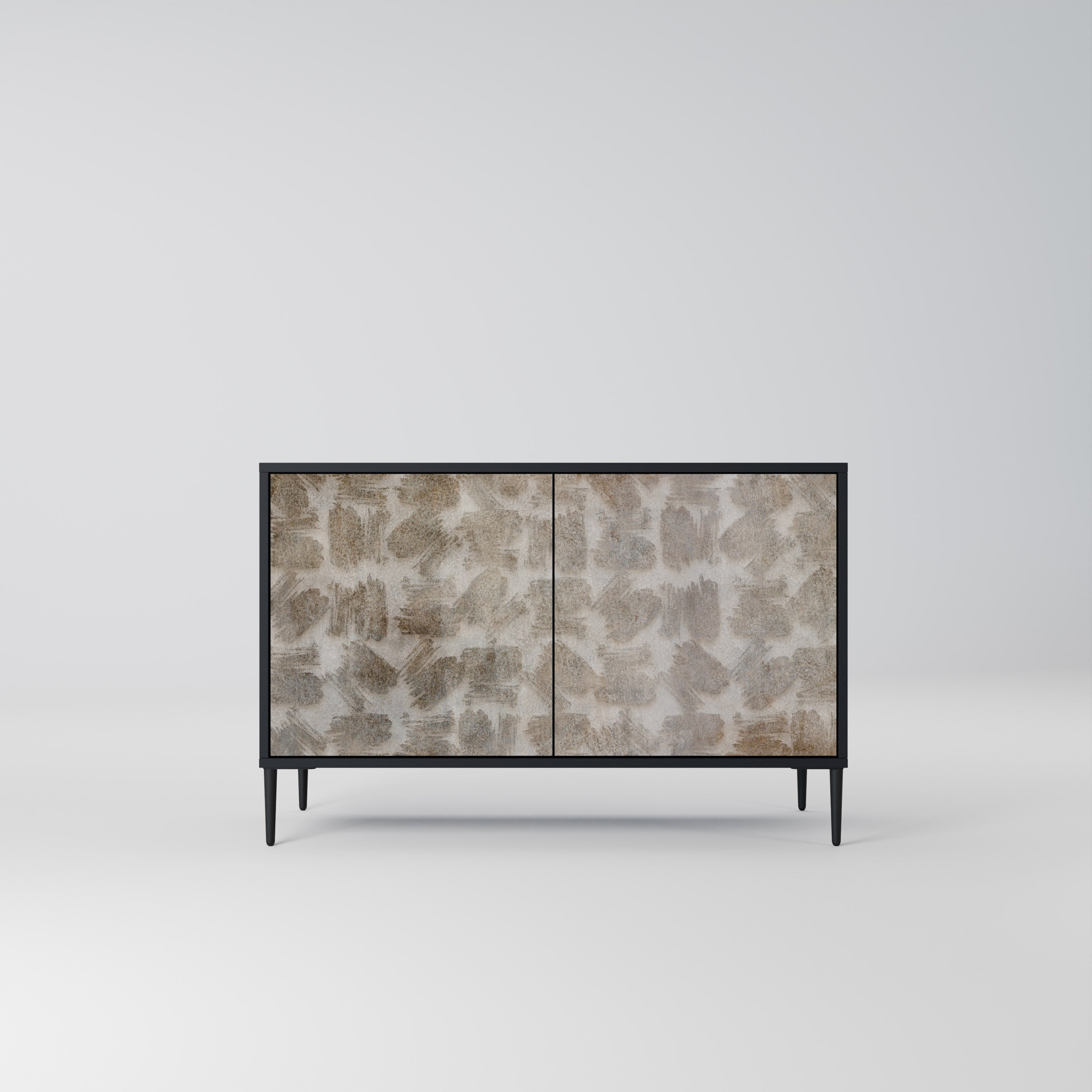 SLIGHTLY BLURRED 2-Door Sideboard in Black Finish