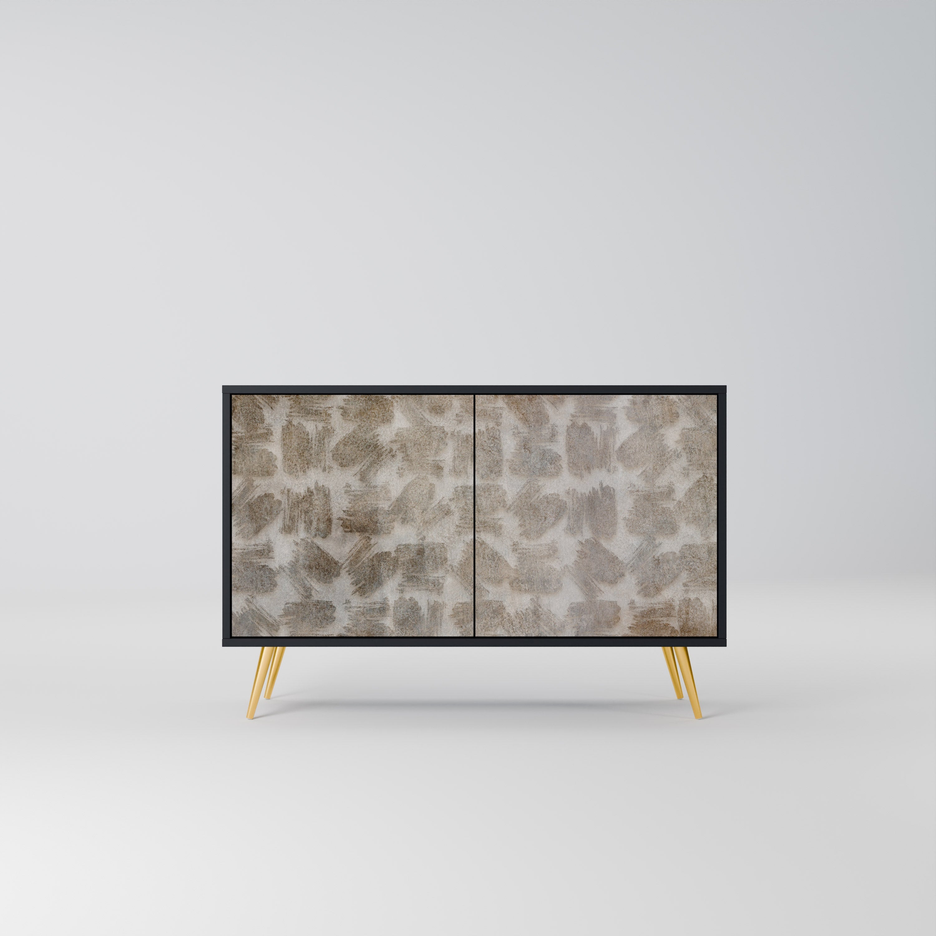 SLIGHTLY BLURRED 2-Door Sideboard in Black Finish