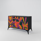 ELECTRIC PATTERNS 2-Door Sideboard in Black Finish