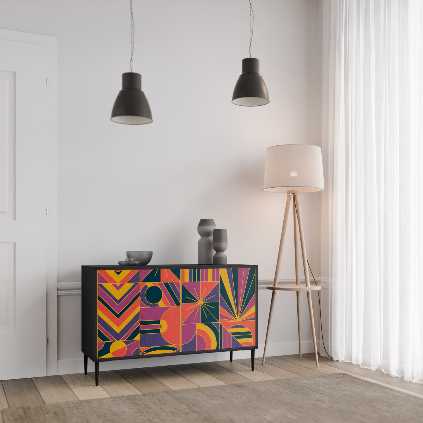 ELECTRIC PATTERNS 2-türiges Sideboard