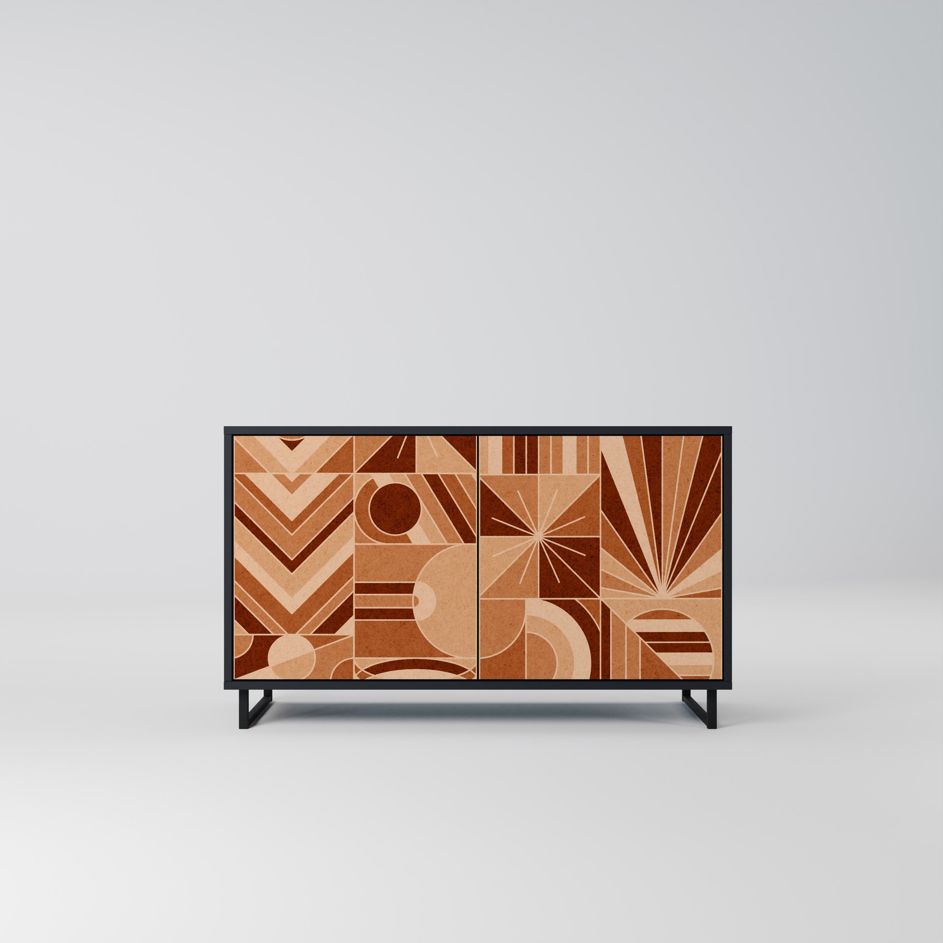 PRISM MOSAIC 2-Door Sideboard in Black Finish