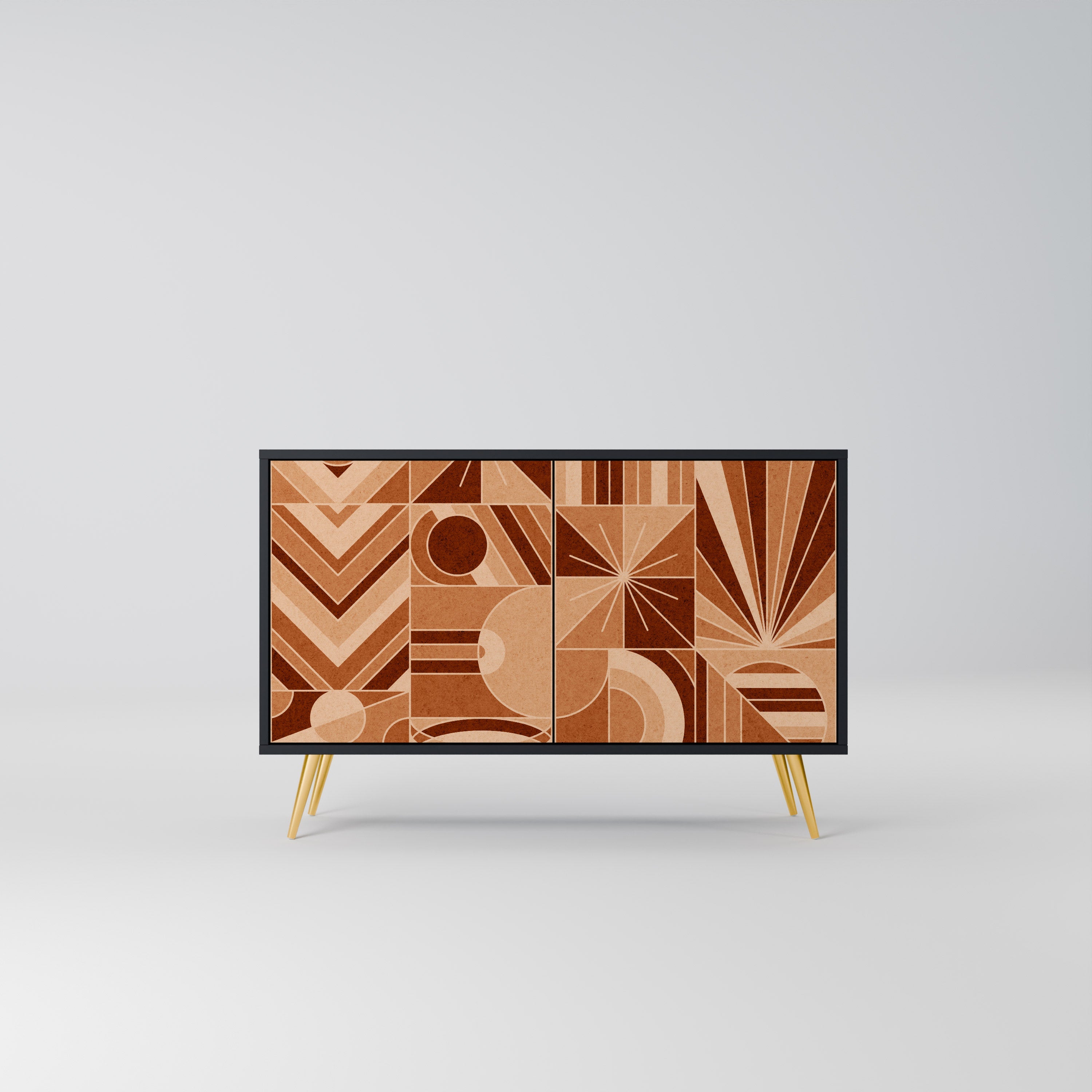 PRISM MOSAIC 2-Door Sideboard in Black Finish