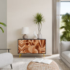 PRISM MOSAIC 2-Door Sideboard in Black Finish