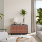 HYPNOTIC GATE 2-Door Sideboard in Black Finish