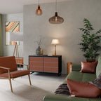 HYPNOTIC GATE 2-Door Sideboard in Black Finish