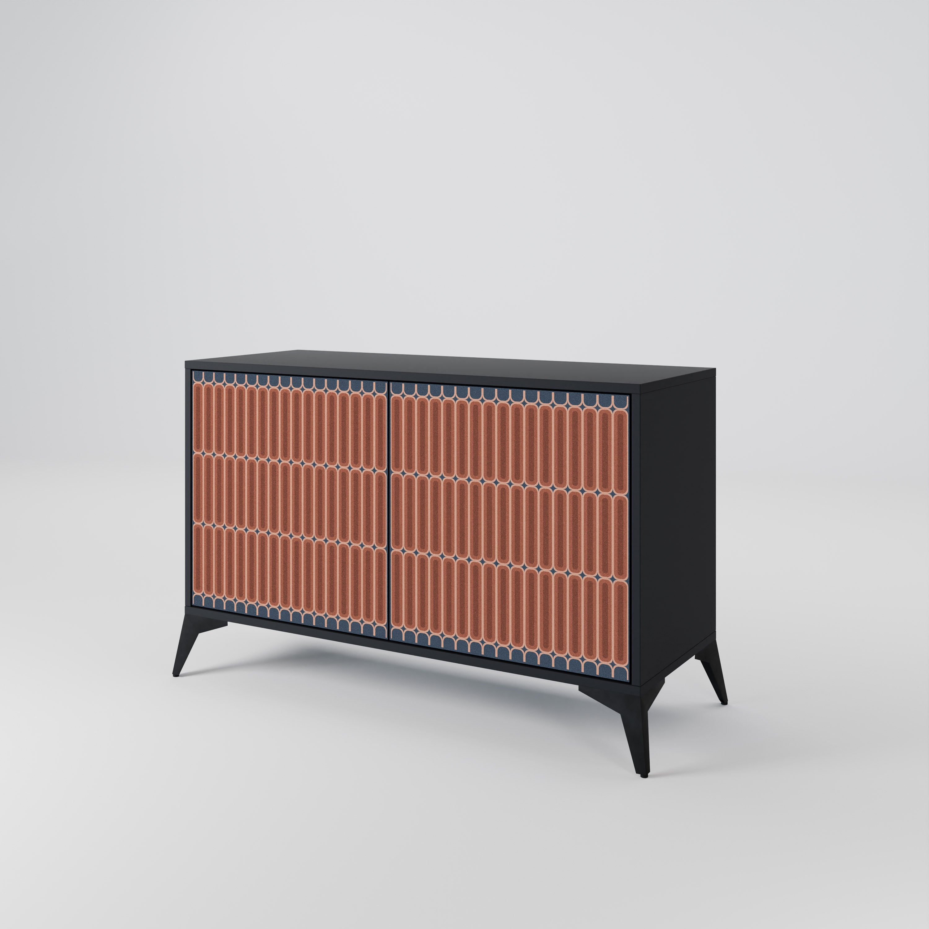HYPNOTIC GATE 2-Door Sideboard in Black Finish
