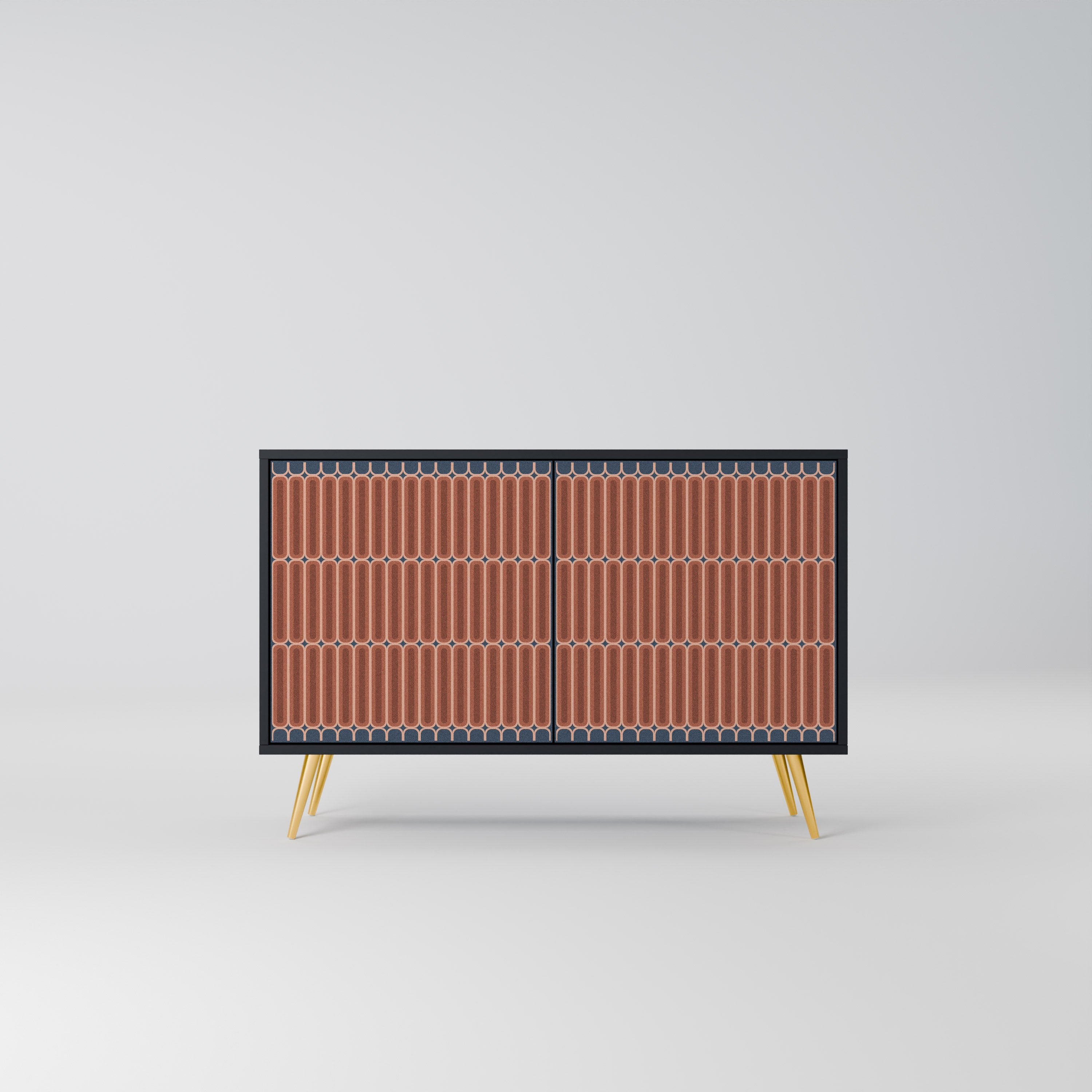 HYPNOTIC GATE 2-Door Sideboard in Black Finish