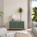 ILUSION GATE 2-Door Sideboard in Black Finish