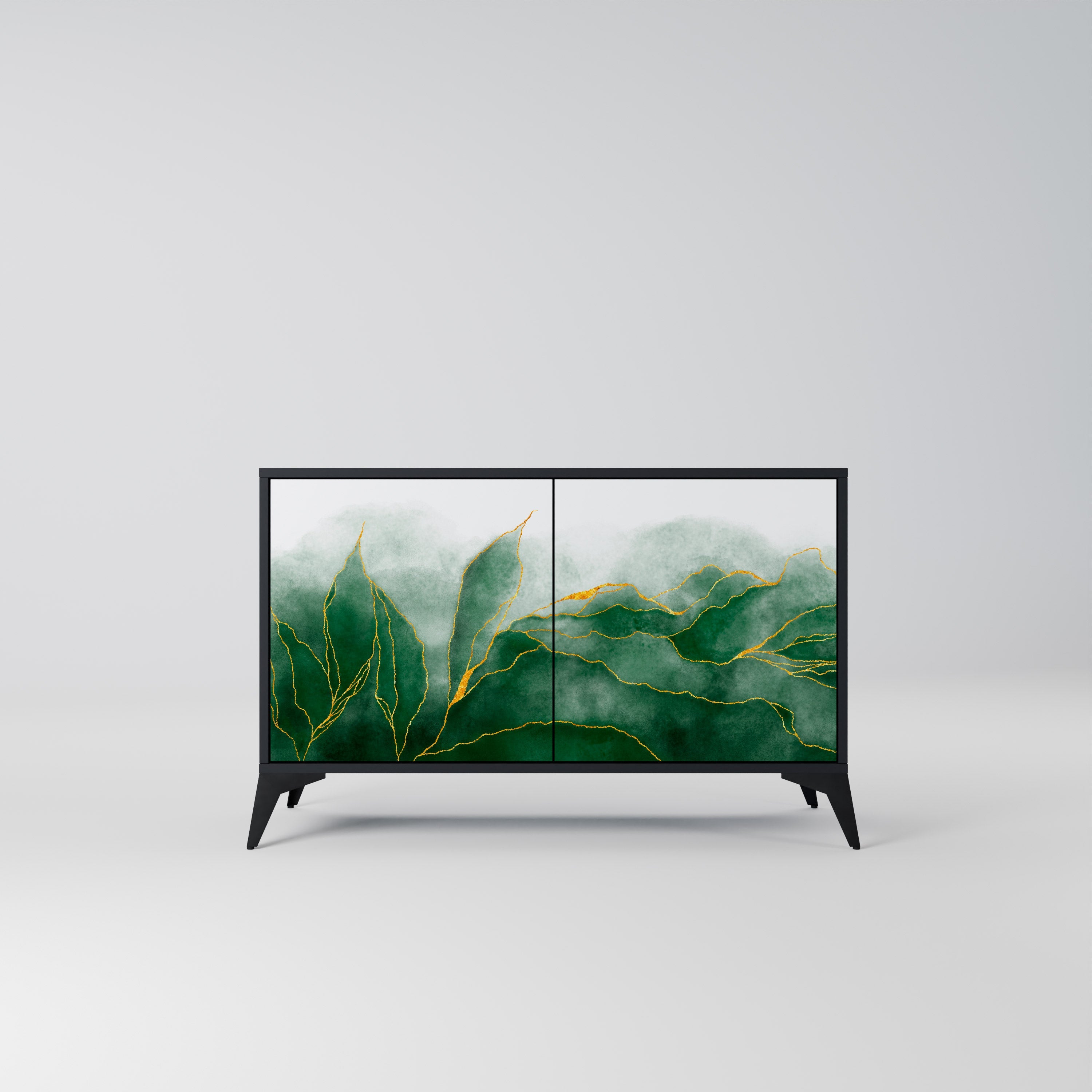 EXPENSIVE NATURE 2-Door Sideboard in Black Finish