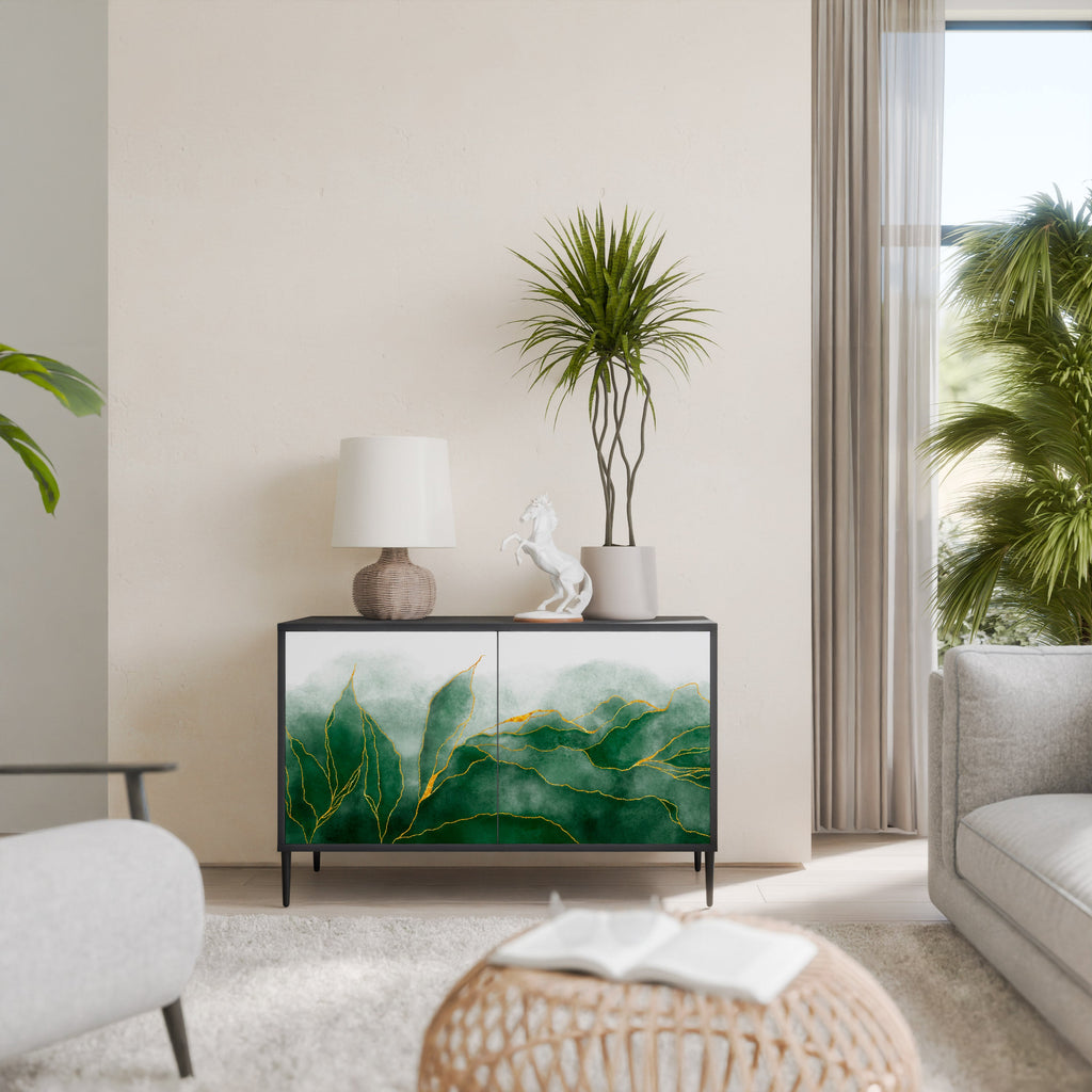 EXPENSIVE NATURE 2-Door Sideboard in Black Finish