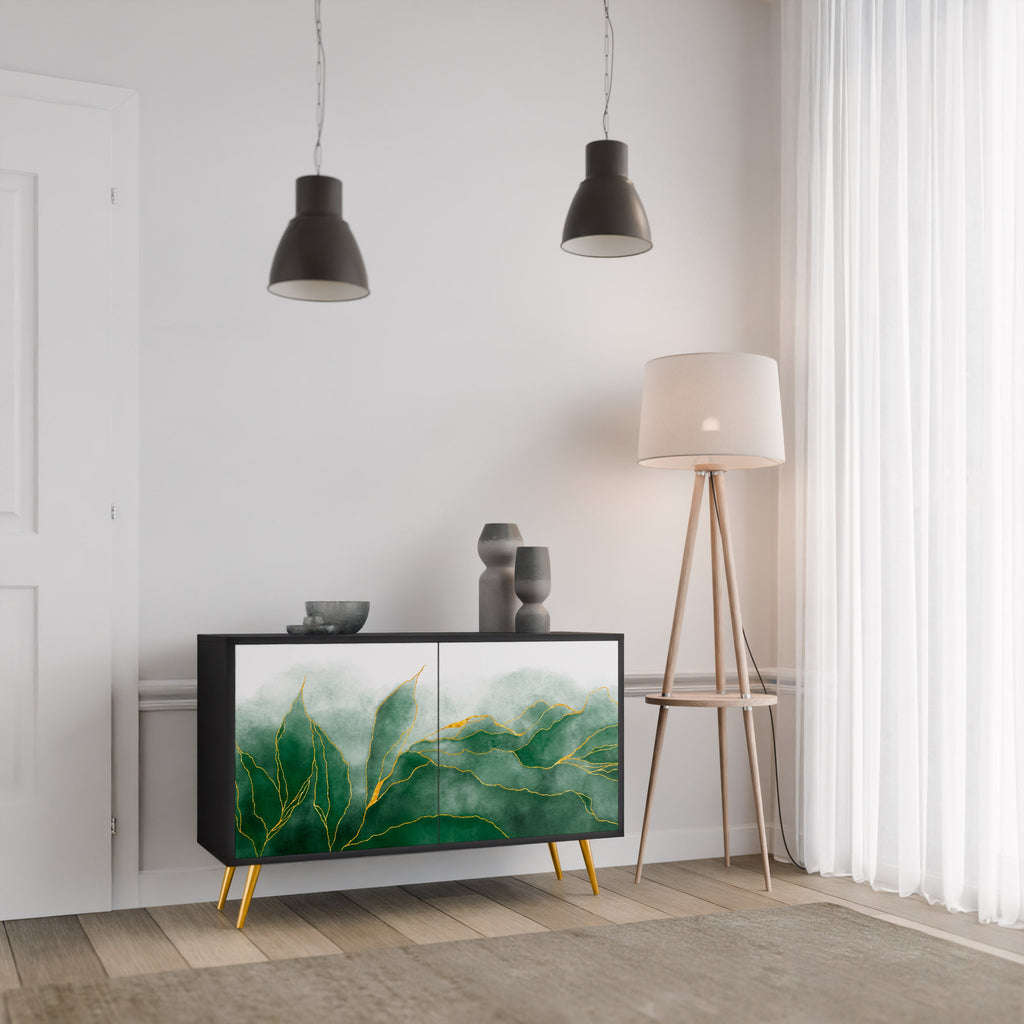 EXPENSIVE NATURE 2-Door Sideboard in Black Finish