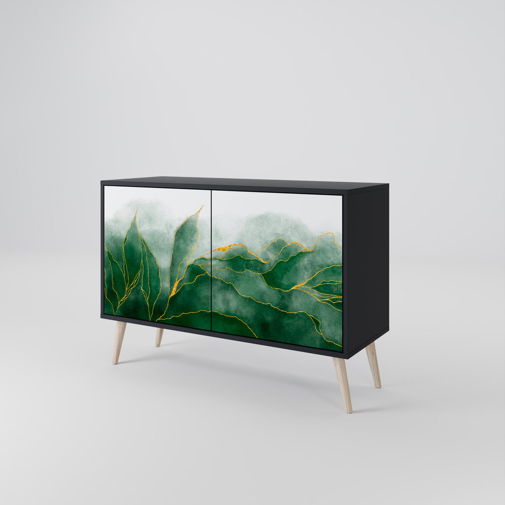 EXPENSIVE NATURE 2-Door Sideboard in Black Finish