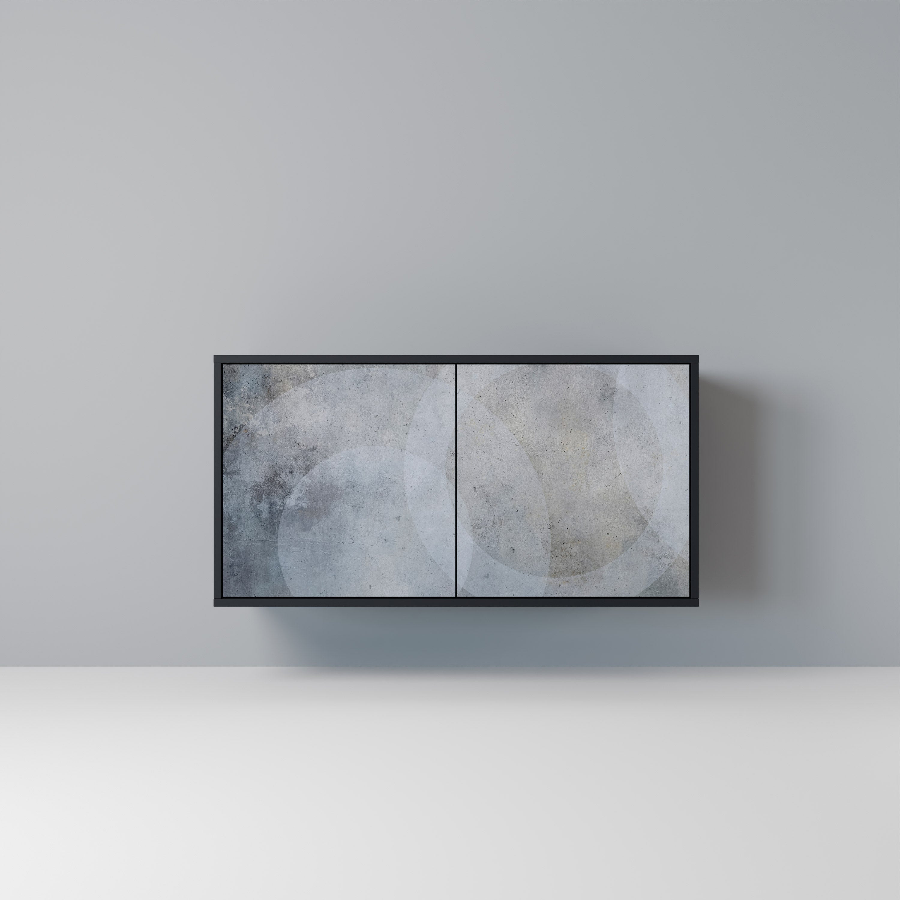 MUTED ARC 2-Door Sideboard in Black Finish