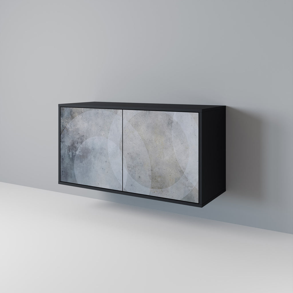 MUTED ARC 2-Door Sideboard in Black Finish