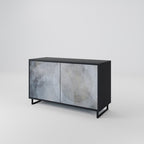 MUTED ARC 2-Door Sideboard in Black Finish