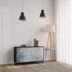 MUTED ARC 2-Door Sideboard in Black Finish