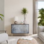 MUTED ARC 2-Door Sideboard in Black Finish