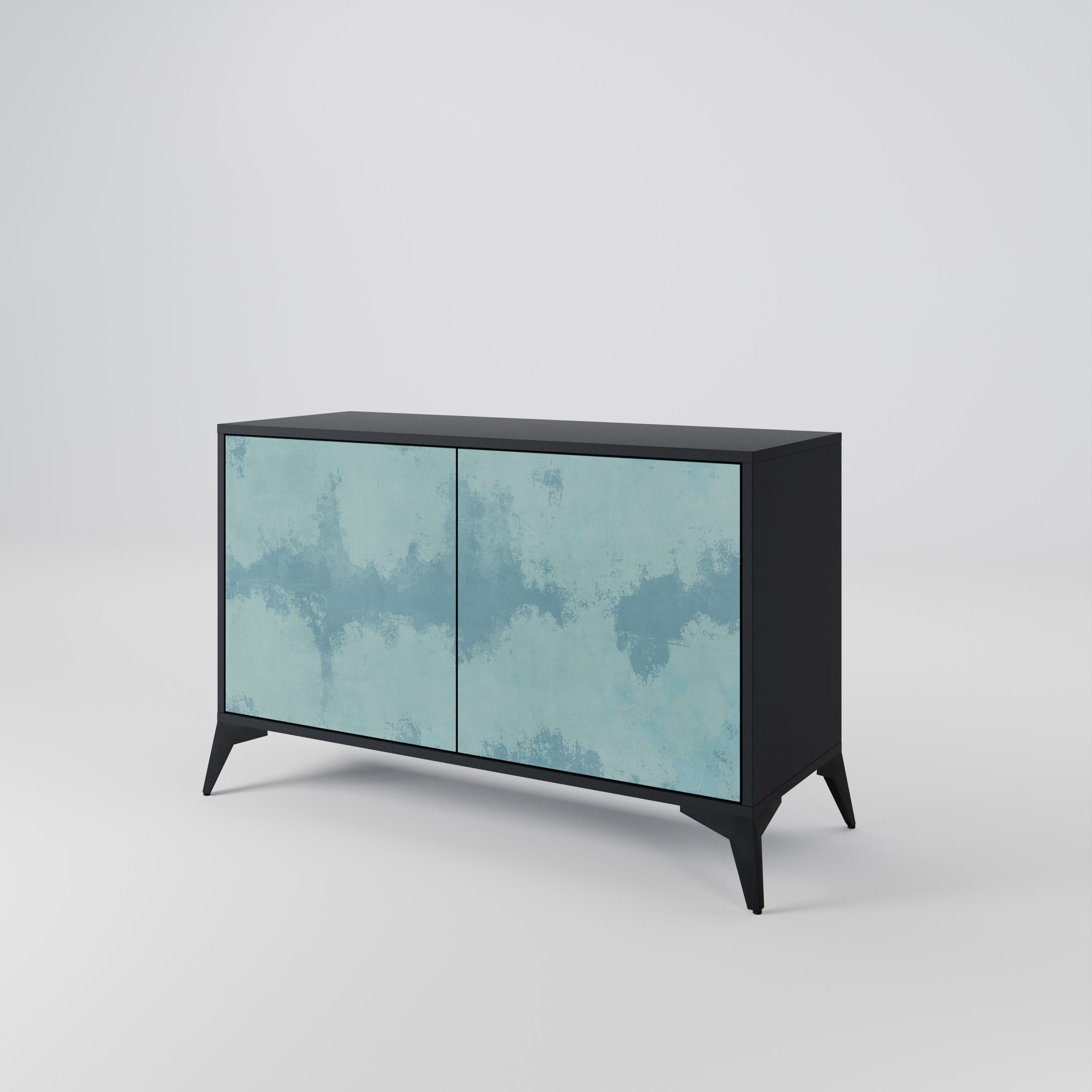 SKY WASH 2-Door Sideboard in Black Finish