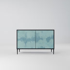 SKY WASH 2-Door Sideboard in Black Finish