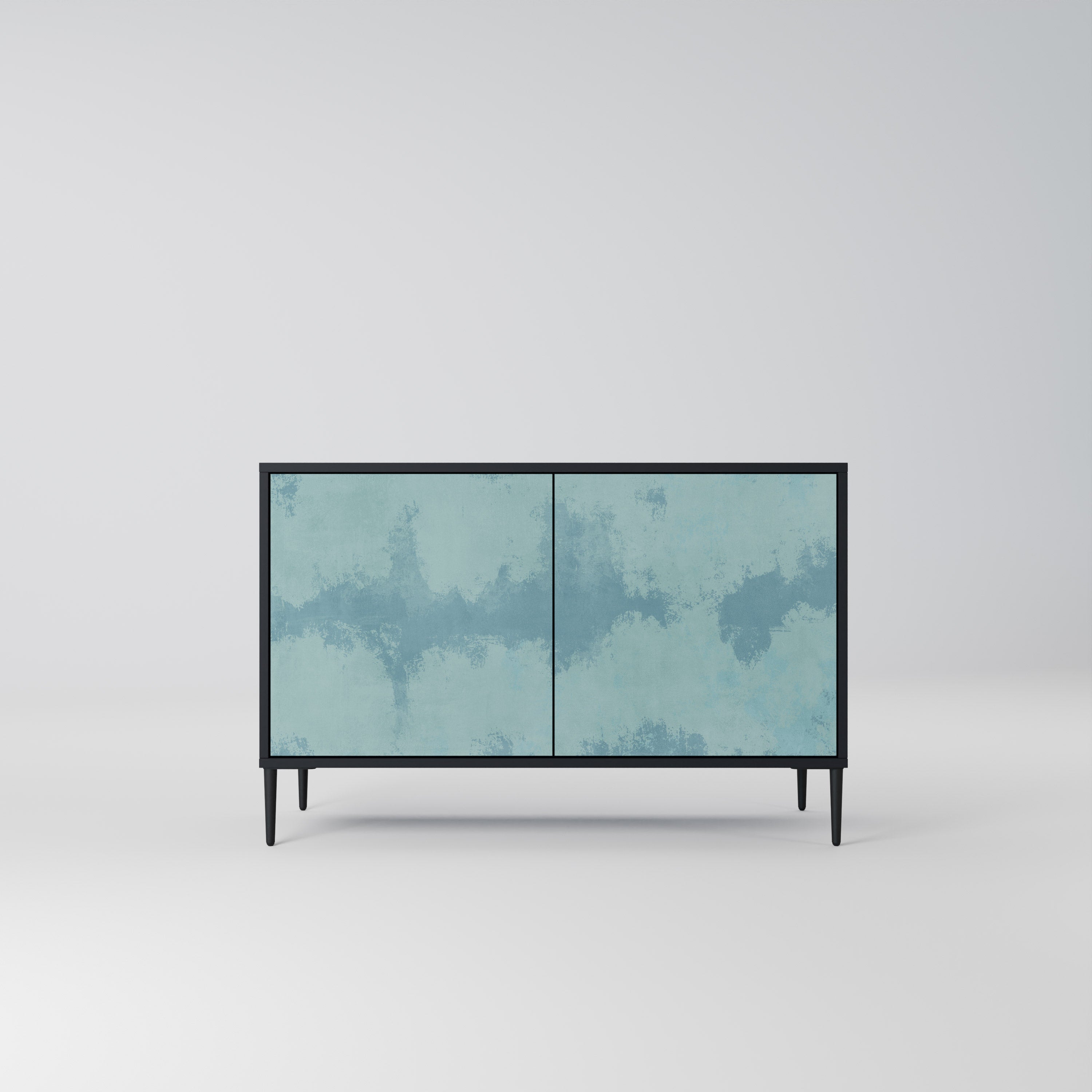 SKY WASH 2-Door Sideboard in Black Finish