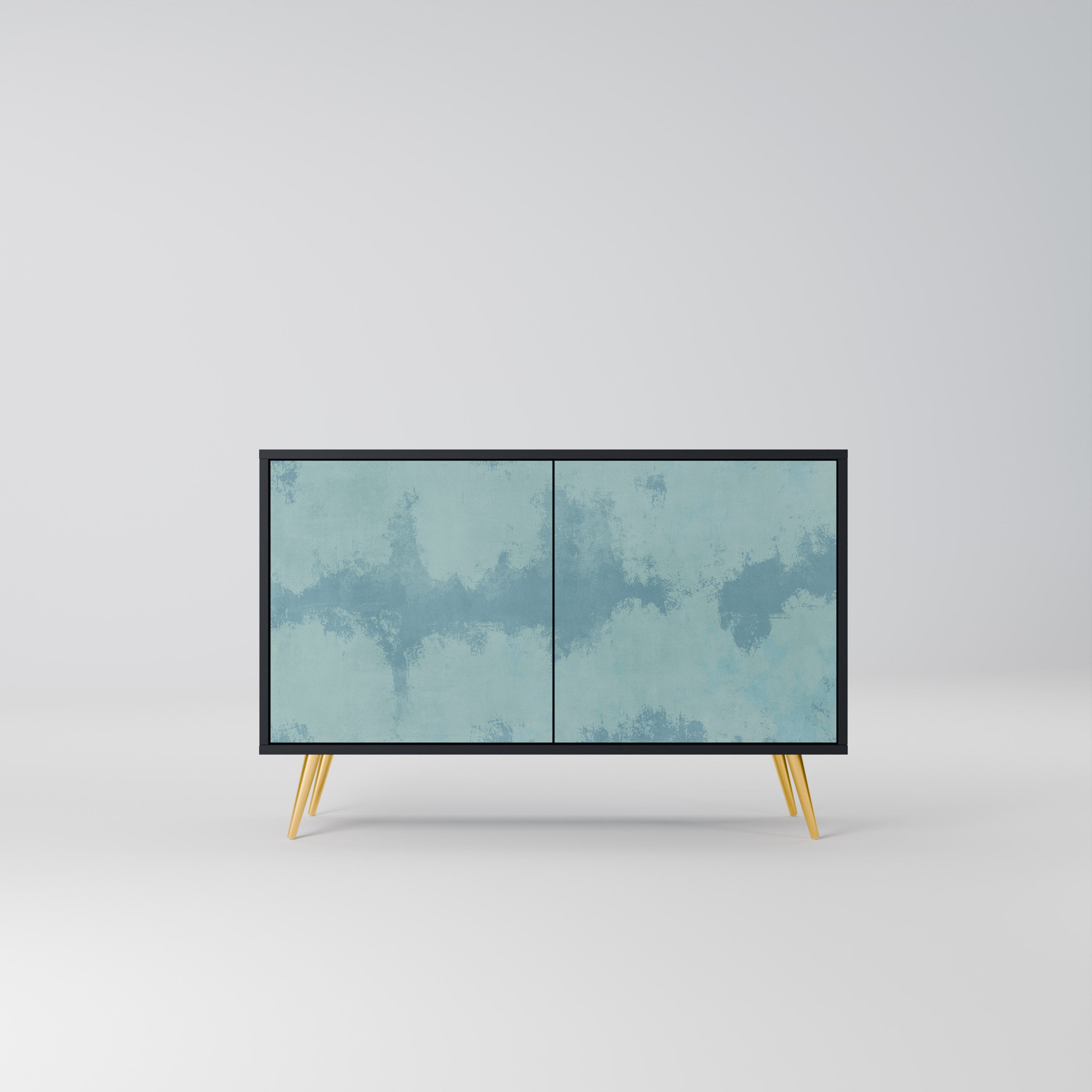 SKY WASH 2-Door Sideboard in Black Finish