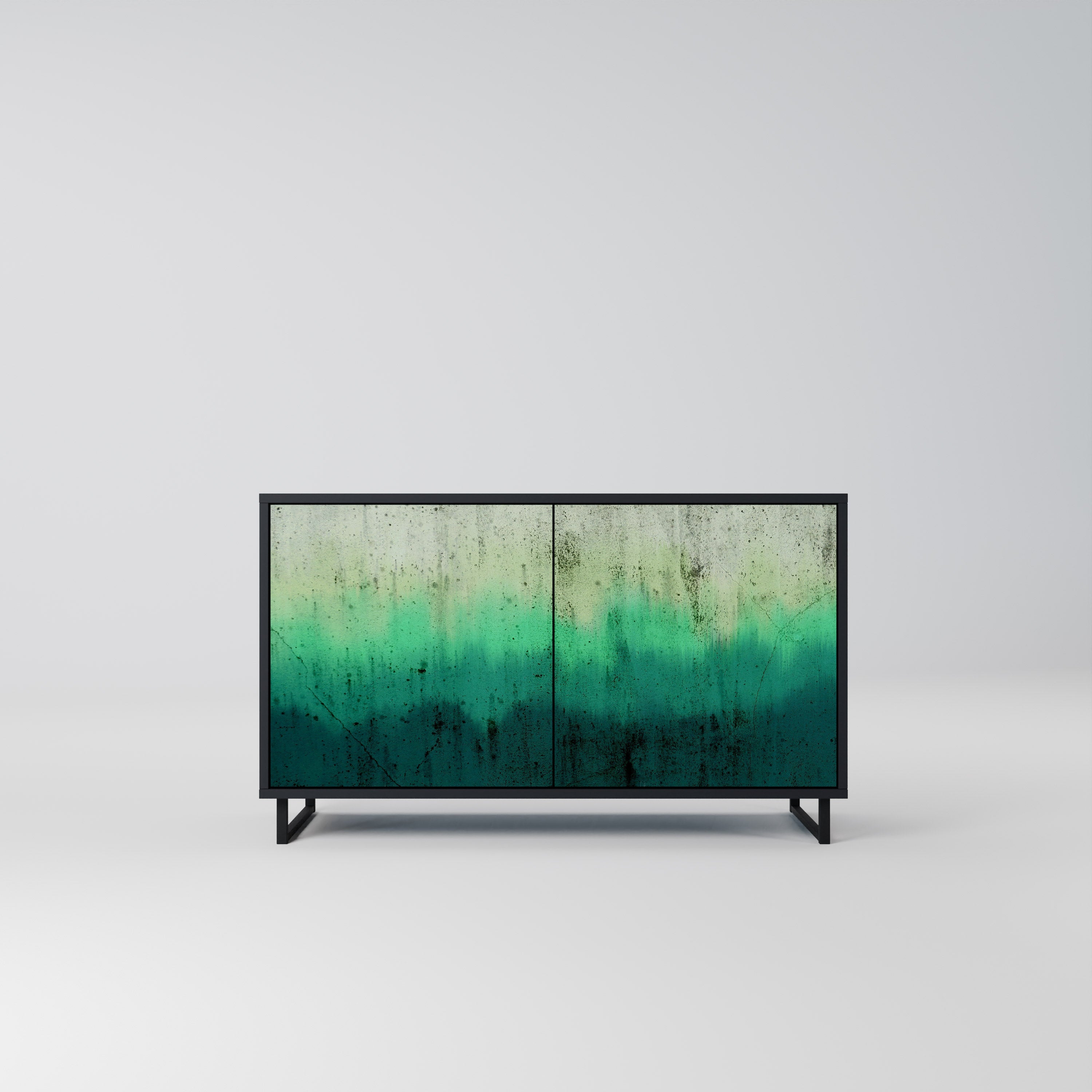 NORTHERN LIGHTS 2-Door Sideboard in Black Finish