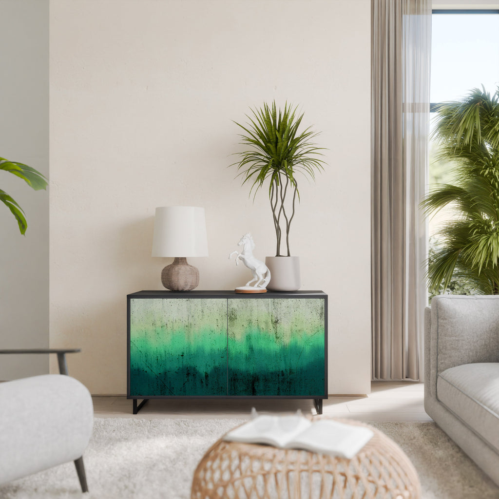 NORTHERN LIGHTS 2-Door Sideboard in Black Finish