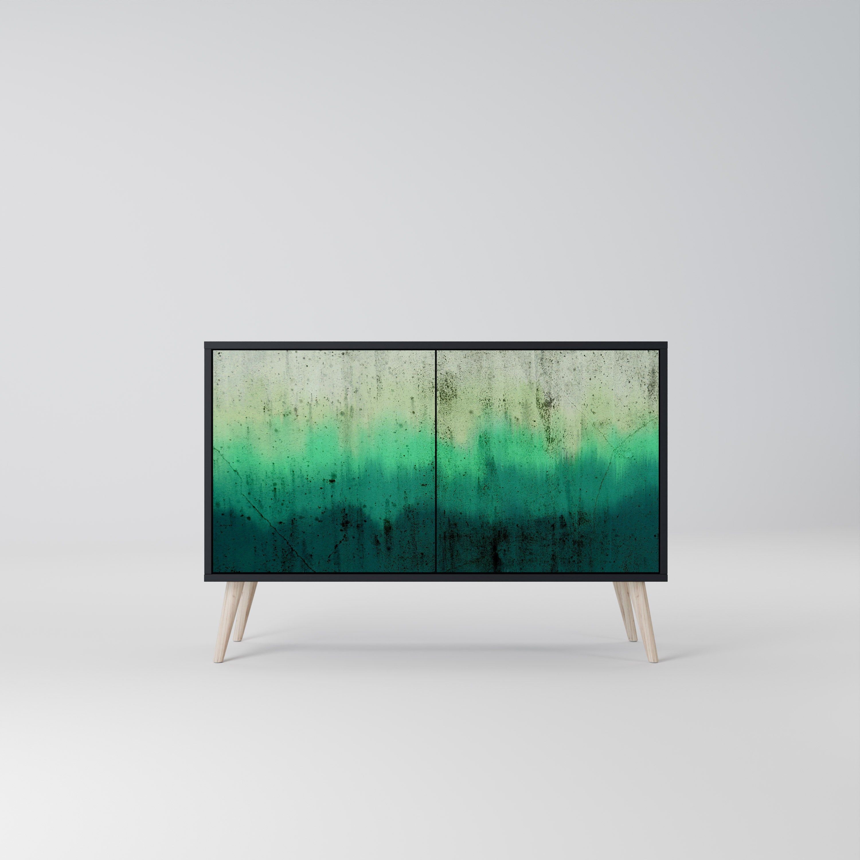 NORTHERN LIGHTS 2-Door Sideboard in Black Finish