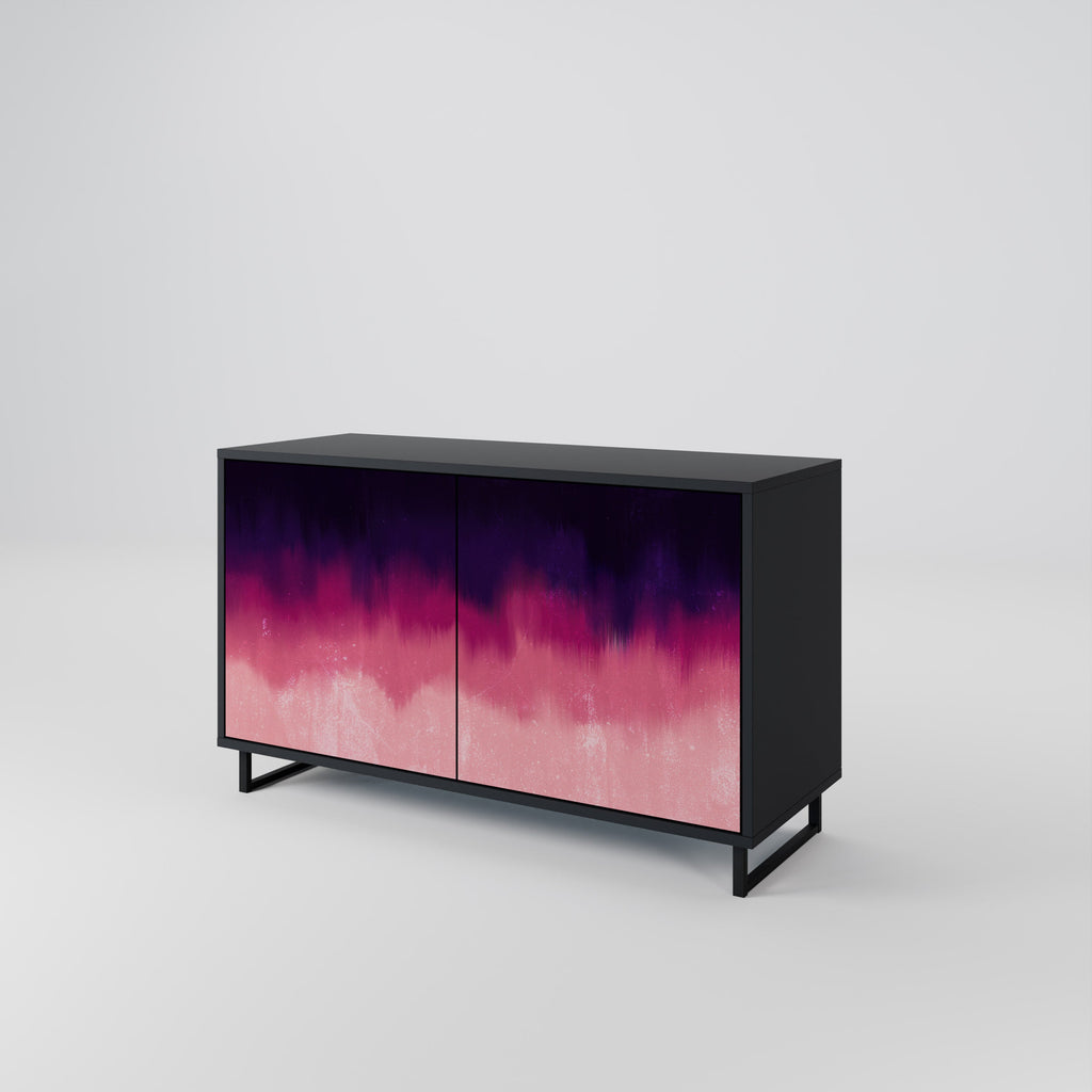 AURORA BOREALIS 2-Door Sideboard in Black Finish