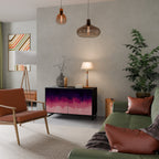 AURORA BOREALIS 2-Door Sideboard in Black Finish