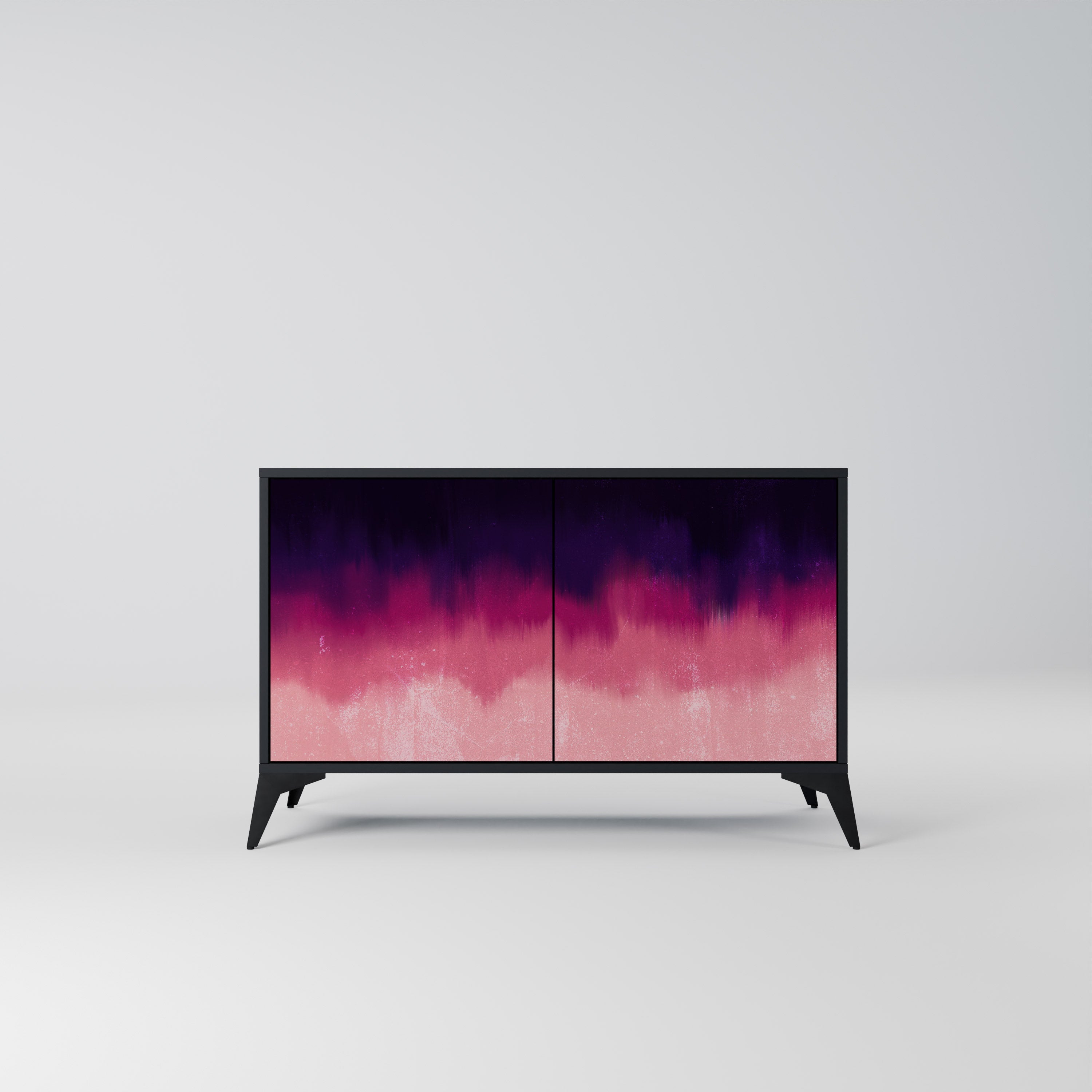 AURORA BOREALIS 2-Door Sideboard in Black Finish