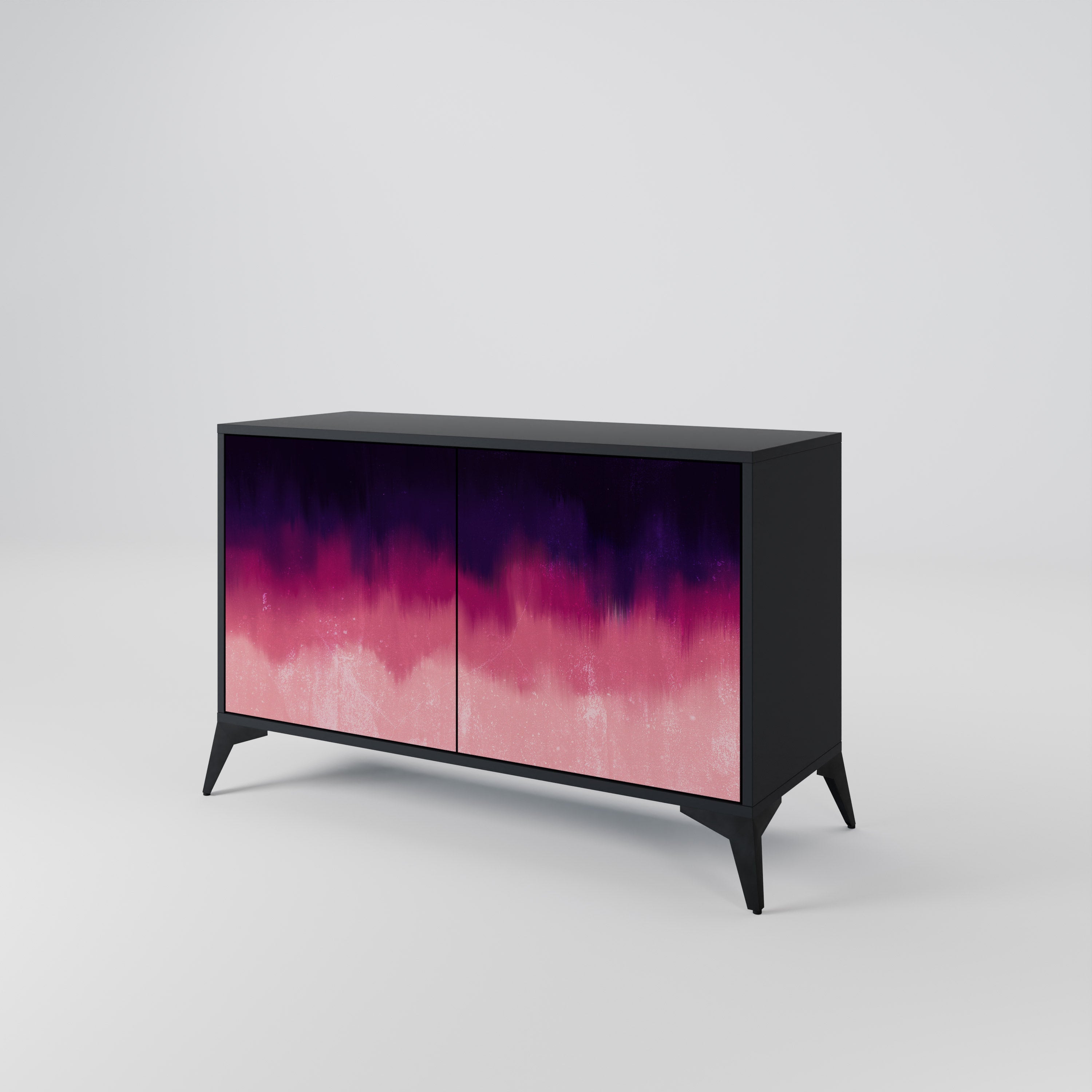 AURORA BOREALIS 2-Door Sideboard in Black Finish